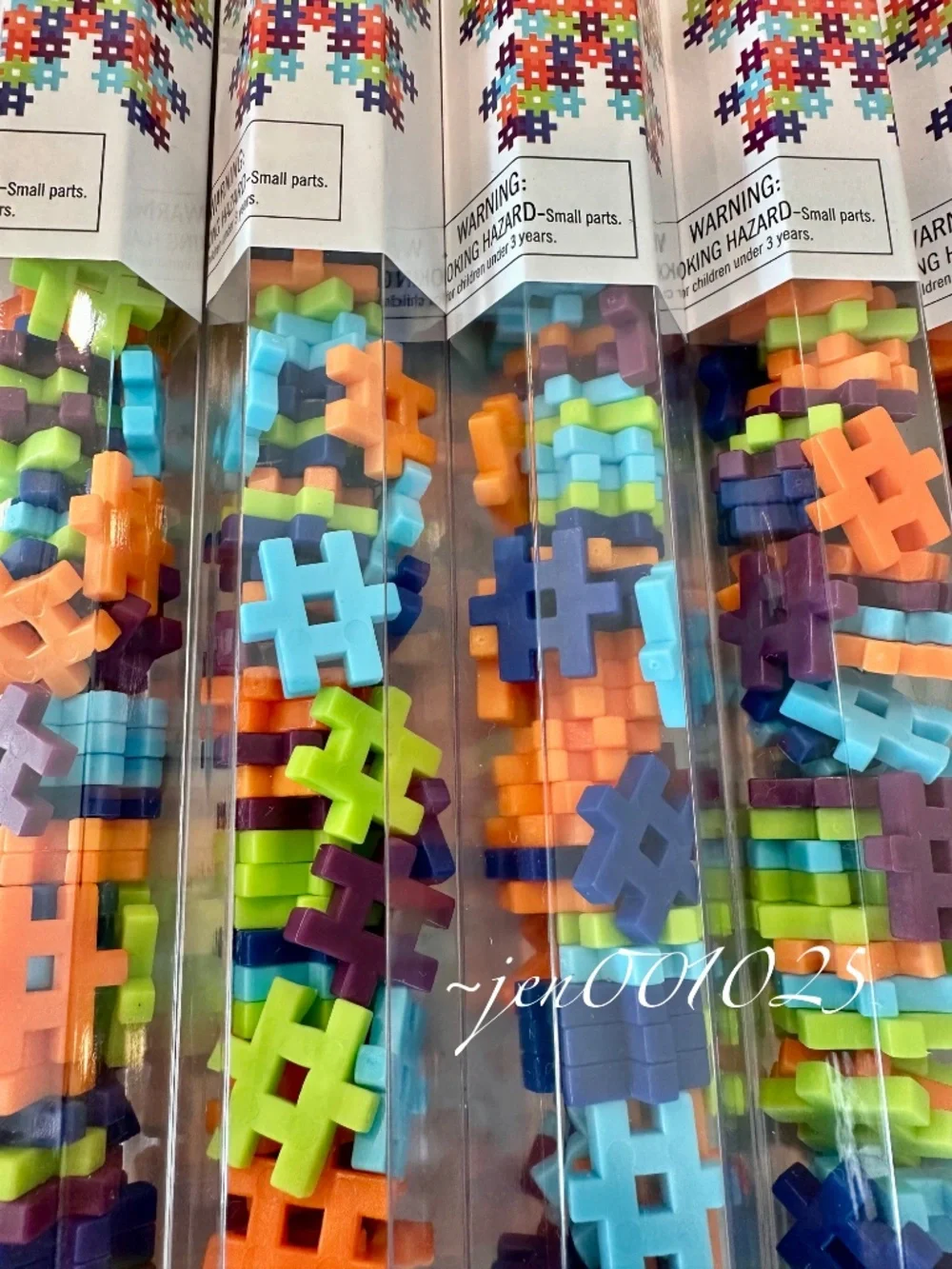 5 Sets Target Hashtag Building Blocks Multicolor